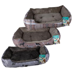 Pet Bed - Rectangle Size 70 x 50cm, assorted designs  